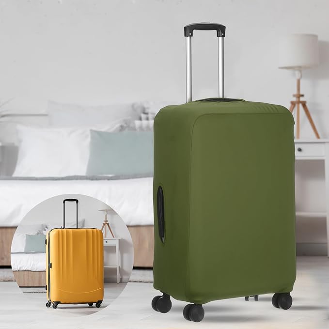 uxcell Travel Luggage Cover, Washable Suitcase Covers for Luggage Anti-scratch Suitcase Protector Elastic Baggage Protective, Fits 29-32 Inch Suit Case, Army Green
