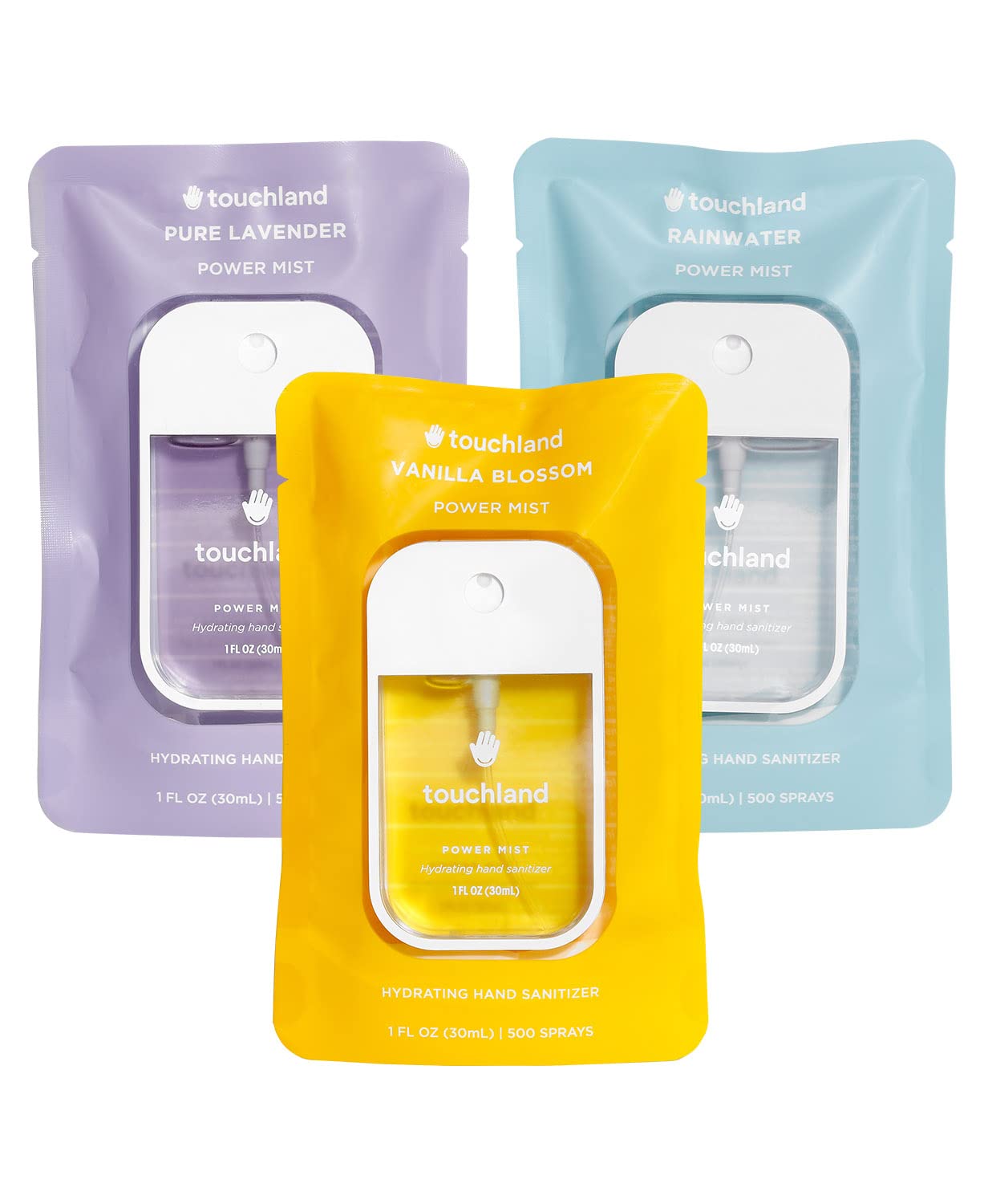 Touchland Hand Sanitizer Spray, Blossom Trio - 3 x 1 FL OZ