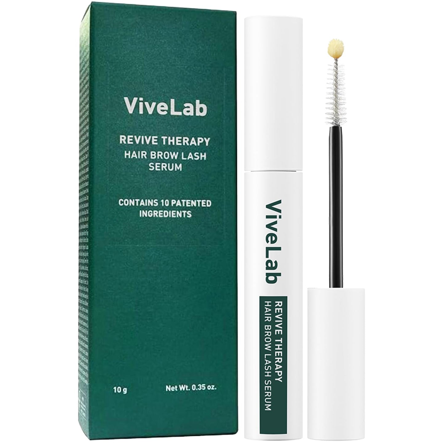 ViveLab Lash Enhancing Serum - Multi-Peptide & Biotin Infused Formula for Longer, Thicker, Fuller Looking Lashes & Brows - Clinically Proven, Vegan & Cruelty-Free