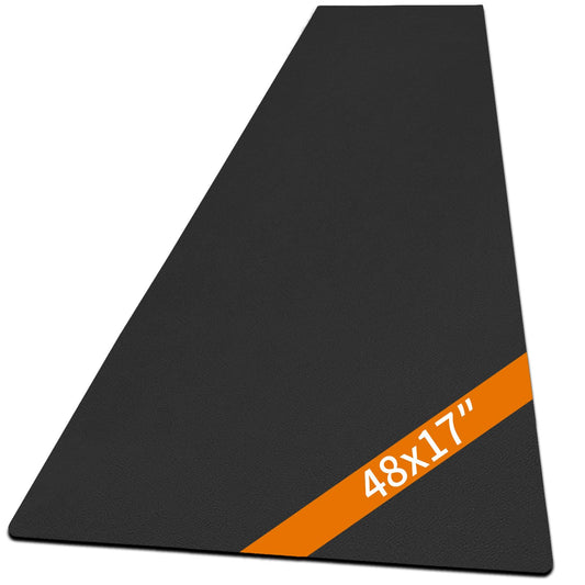 Miaozhun Large Gun Gleaning Mat for Pistol Rifle Shotgun, Oil-Resistant Gun Cleaning Pad, Non-Slip Waterproof Leather Workbench Mat Desk Pad for Gun Maintenance (48"x17", Black)