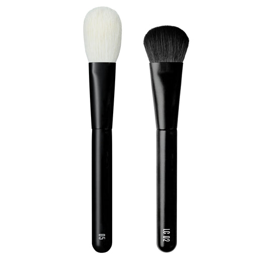 rephr Complexion Duo: Brush 05 for Powder Based Products and Brush LC 02 for Liquid Based Products