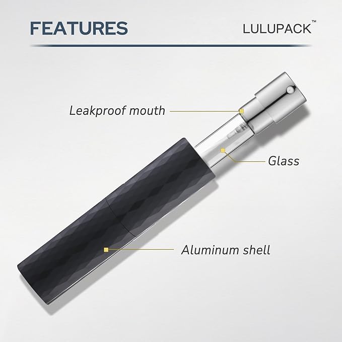 Travel Perfume Bottle Refillable - Cologne Spray Atomizer Mini - Small Travel Size Empty Sprayer for Refill Sample Container - Portable Fragrance Decant Dispenser for Women Men 8ml 6PCS Matte