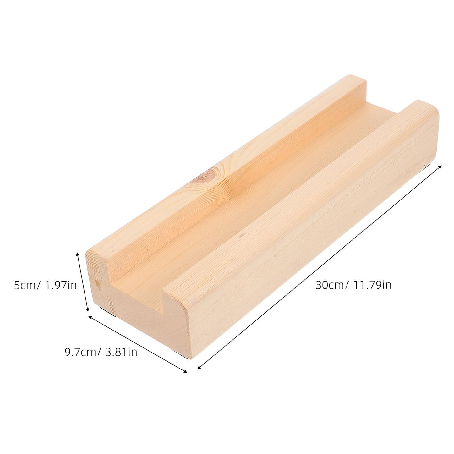 NULYLU Wooden Painting Stand Base Movable and Spacesaving Solution with Non-slip Design, Beige Solid Wood Display Stand for Interior Decor and Wall Placement with Luxurious Modern Style