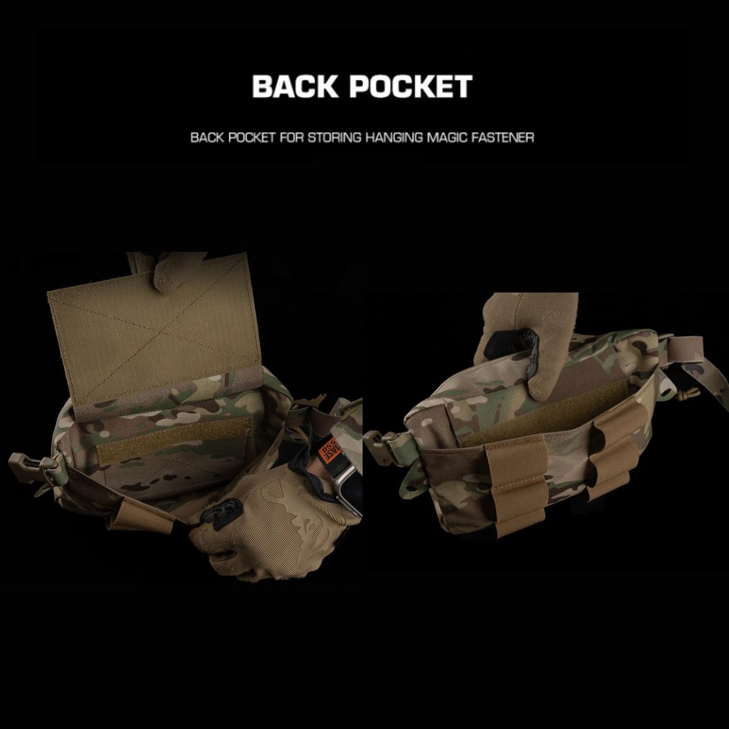 Tactical Drop Pouch Fanny Pack,Utility EDC Large Multi-Purpose Waist Bags for Tactial Vest Chest Rig