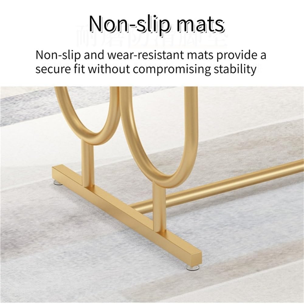 2-Tier Stepped Display Stand for Clothing Stores, Heavy-Du Shoe & Handbag Retail Shelf, Modern Standing Display Tables for Enhanced Visibili & nizat