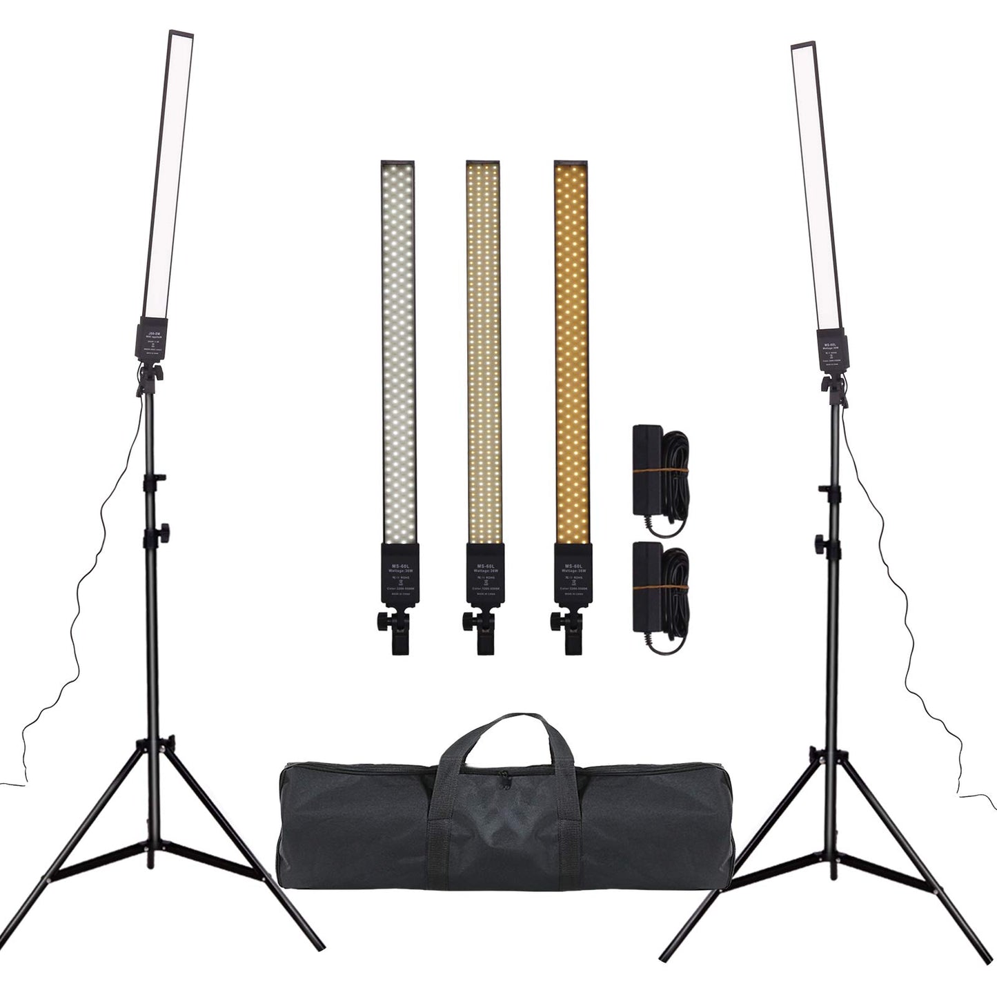 GSKAIWEN 36w 3200K-5500K Dimmable LED Photography Light Adjustable Photography Studio Light Kit with Tripod Stand Bag for Camera Video Studio YouTube Product Portrait Live Stream Shooting