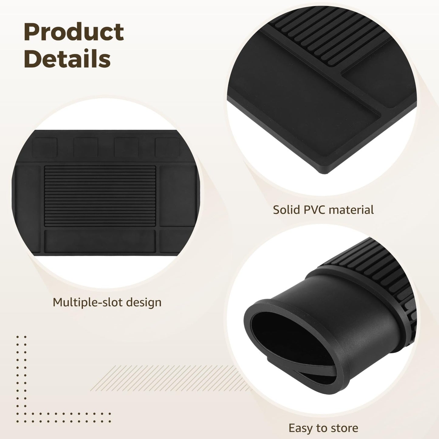 Barber Mat for Clippers, PVC Clipper Mat, Barber Mat for Station, PVC Rectangular Design, Ideal Barber Mat for Organizing Tools, Easy to Clean