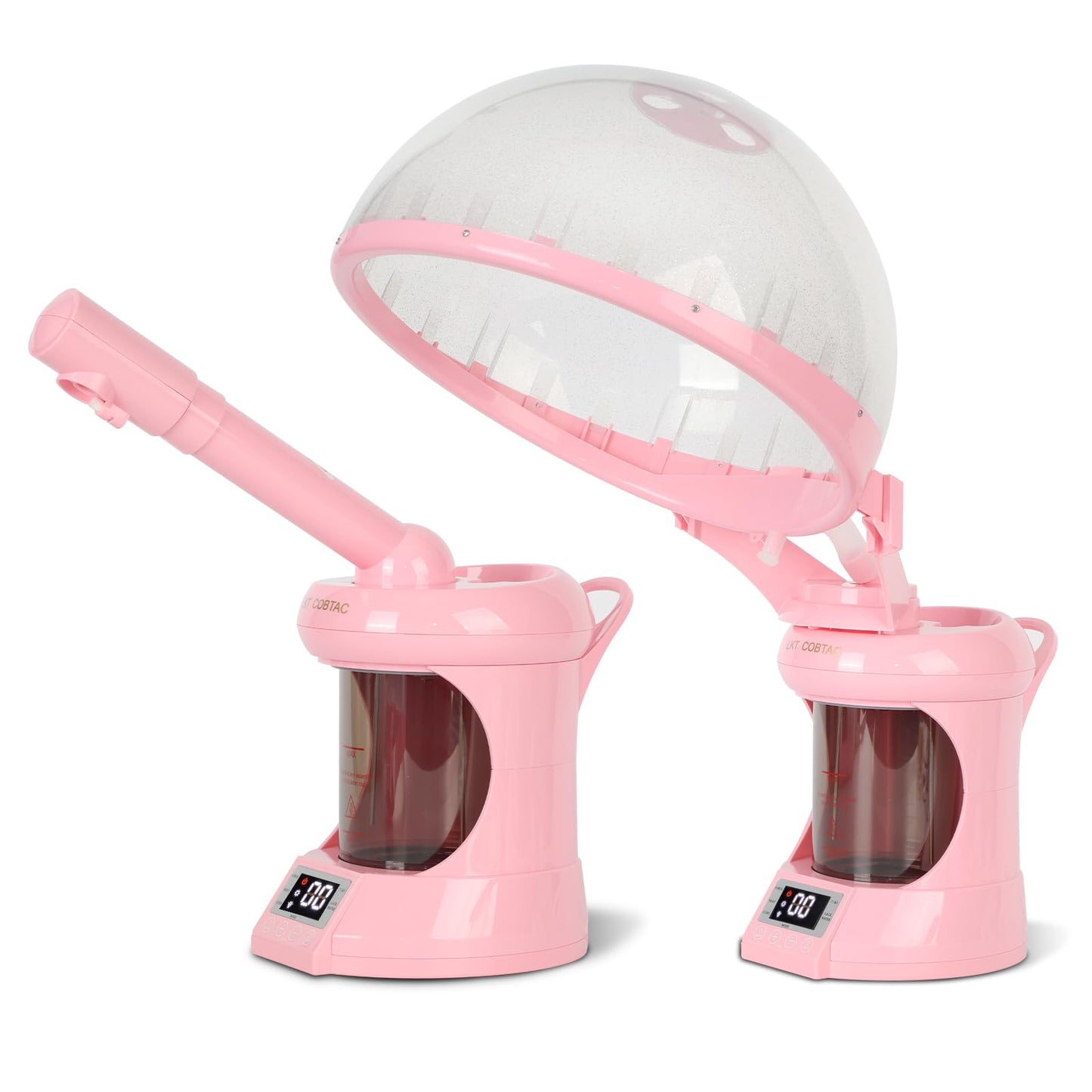 LKT COBTAC Hair Steamer,2 in 1 Hair and Facial Steamer Design for Personal Use at Home or Small Salon Shops
