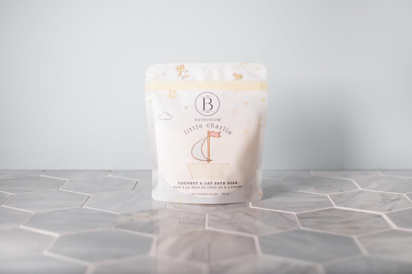 Bathorium Little Charlie Bath Soak, Nourishing Soak for Babies, Made with Colloidal Oat, Chamomile & Coconut, Moisturizes & Soothes Delicate Skin, 9 oz
