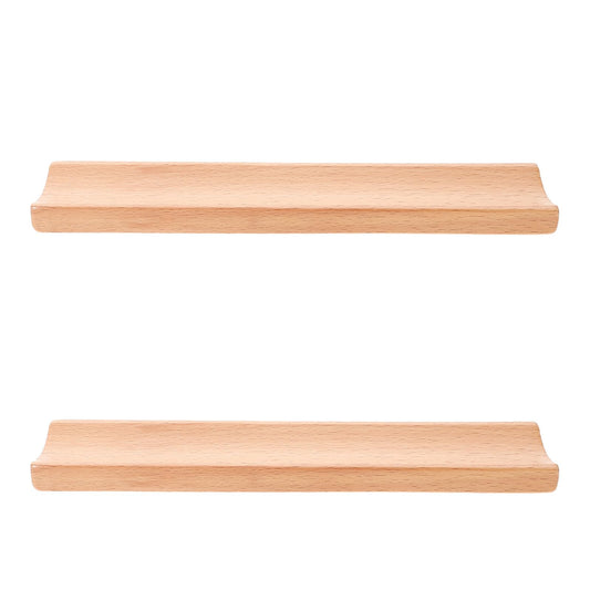 Garneck 2pcs Natural Wood Rolling Pin Stand for Baking Fit Cradle for Pizza Roller Dough Roller Space-saving Kitchen Display Rack Resistant to Stains and Easy to Clean