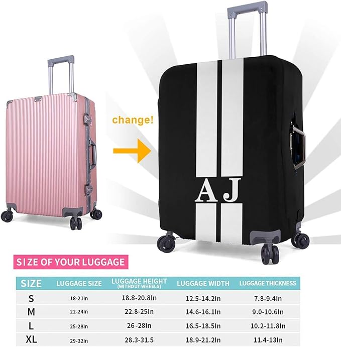 Personalized Luggage Suitcase Cover With Photo Dog Cat, Picture Custom Suitcase Cover, Custom Luggage Cover (XL (for 29--32 inch luggage))