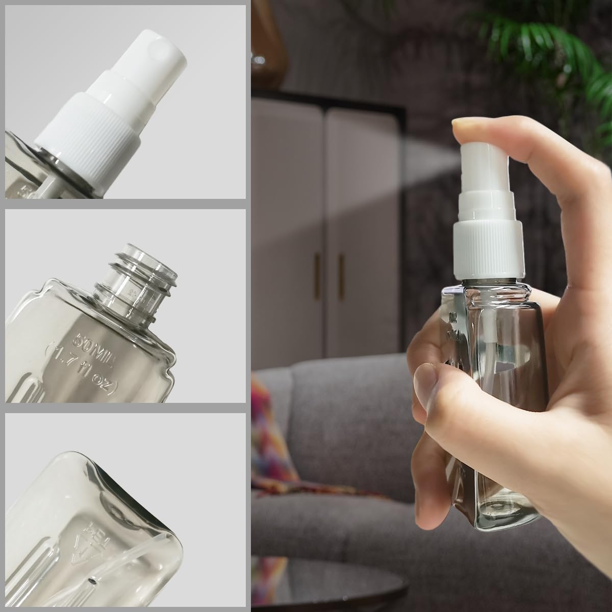 Rirool Travel Bottle Set, 8 Pack TSA Approved Travel Size Bottles, Travel Containers Dispenser, Travel Shampoo Bottles for Cosmetic Conditioner and Lotion