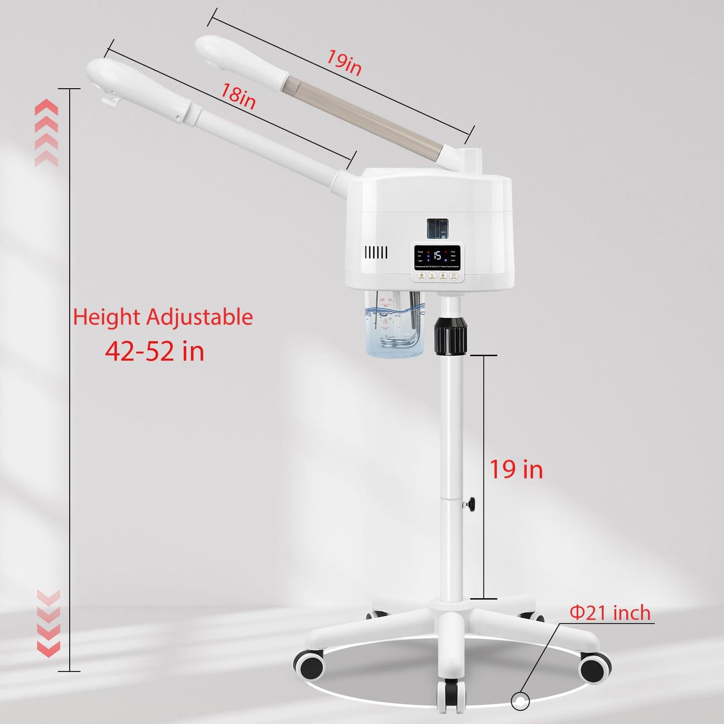 Salon Señor 2 in 1 Hot and Cold Facial Steamer,Professional Face Steamer on Wheels for Beauty Salon, Spa or Home Use