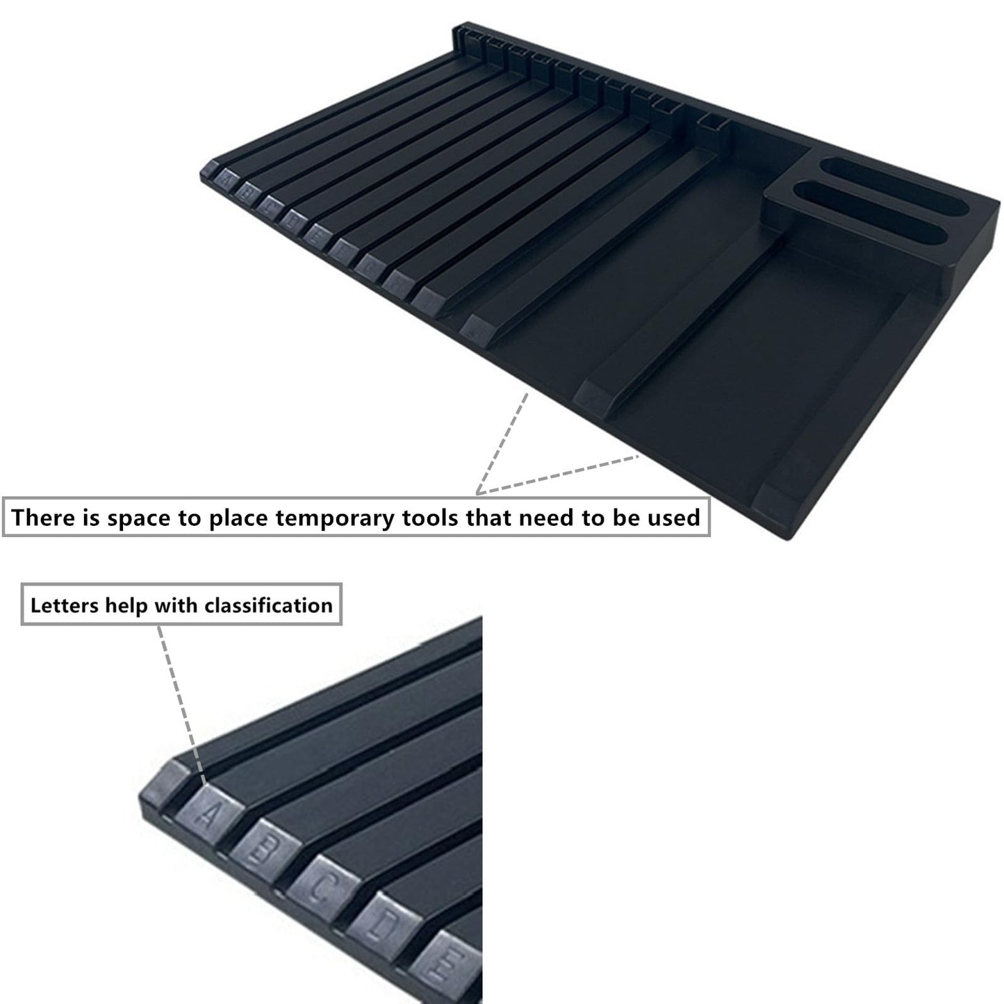 2-Piece Set Model Kit Display Stand and Runner Storage System with Action Base, Suitable for Model Stand and HG, MG and RG Model Character Display Stand ,Suitable for storing various tools，Black.