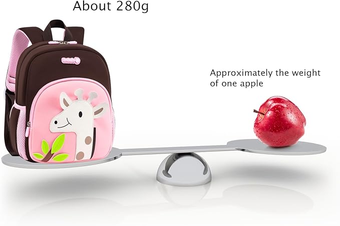 Padgene Toddler Harness Backpacks Safety Leash Kids Anti Lost Kindergarten Preschool Backpack Neoprene Lightweight Animal Schoolbag 3D Cartoon Dinasour Mini Travel Bag for Boys Girls Ages 3-5