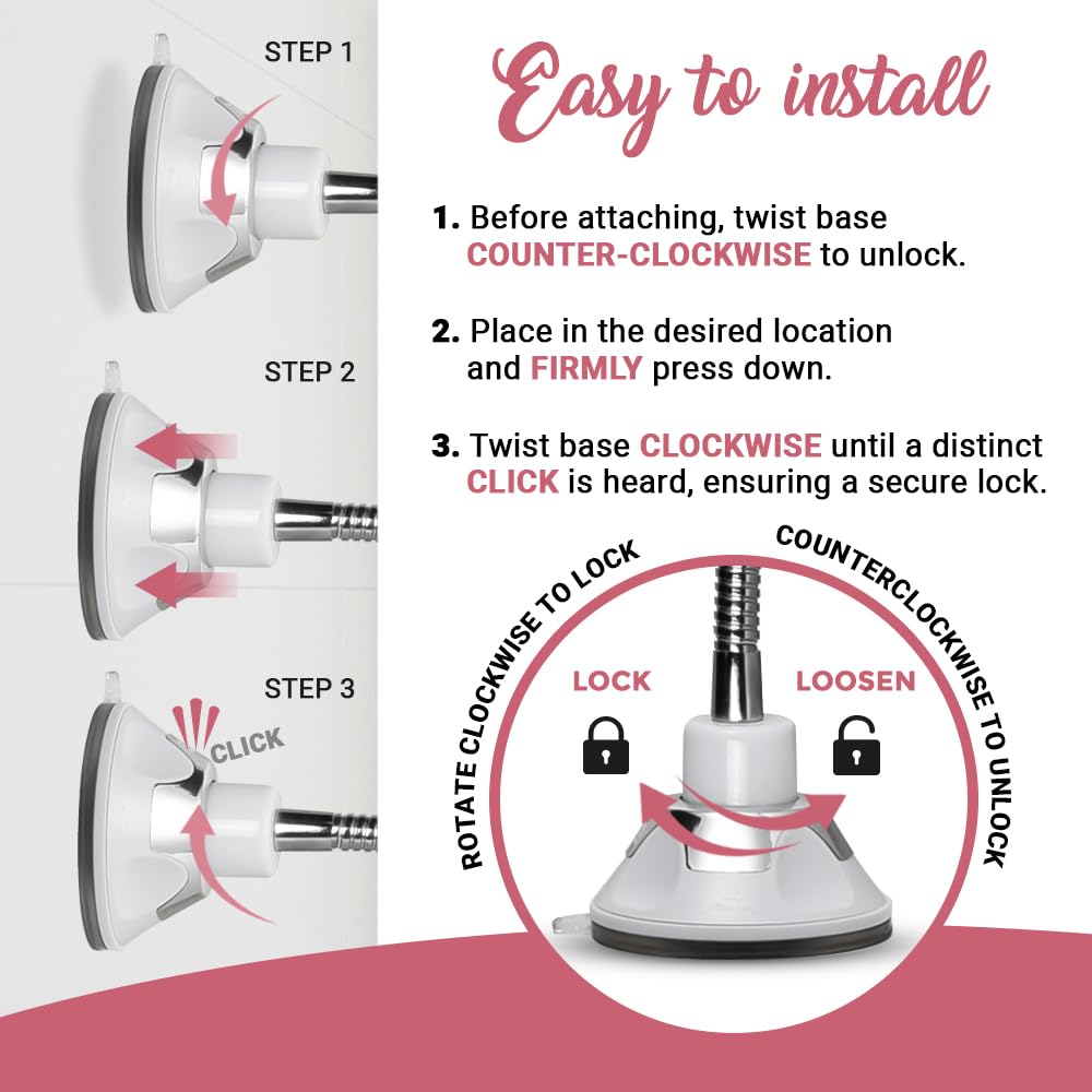 MIRRORVANA Flexible 10X Magnifying Square Makeup Mirror Non Lighted with Adjustable Gooseneck & Suction Cup 2in1 Table Mirror and Wall Mount for Vanity & Bathroom Use - 6.3" x 6.3" (Translucent Frame)