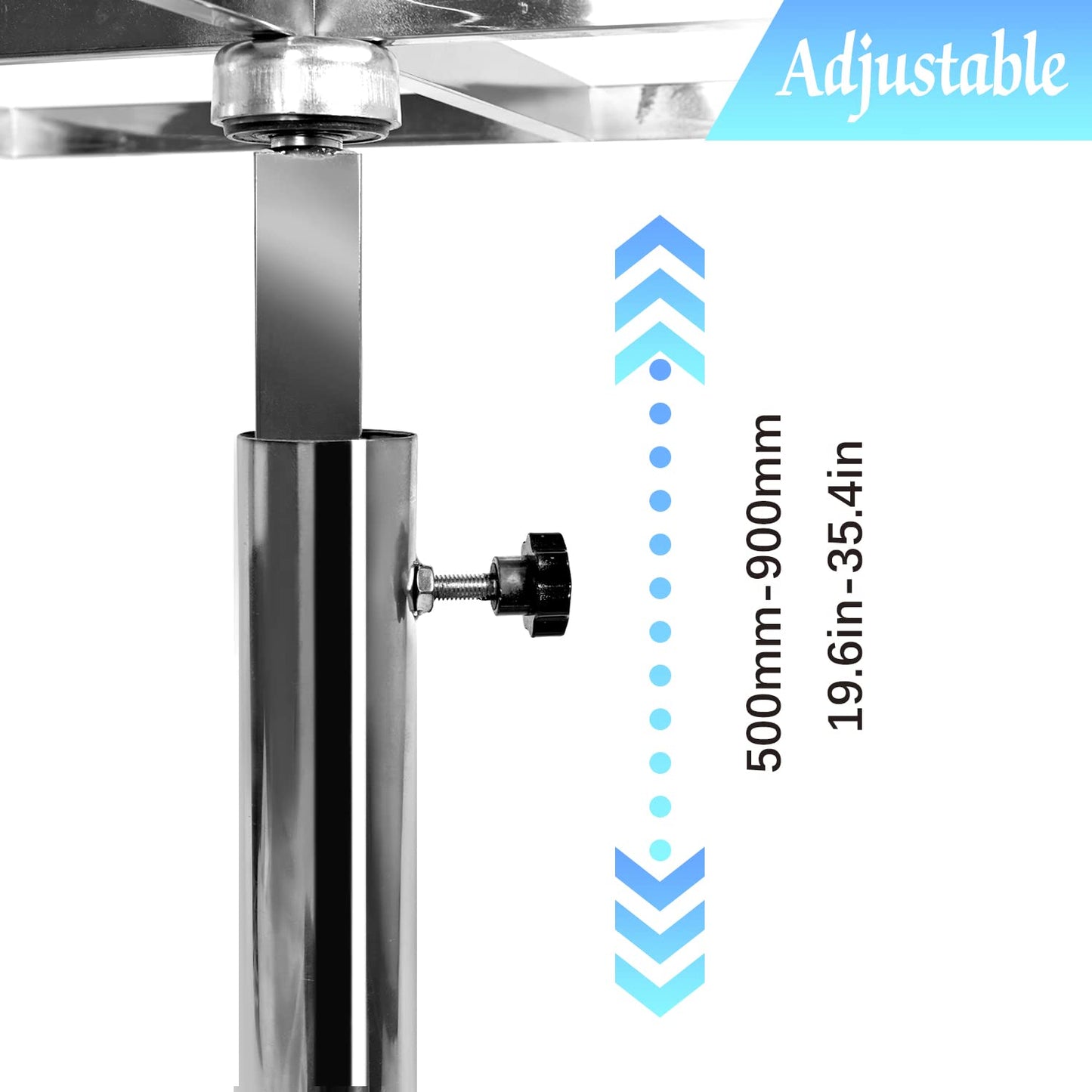 huyear Stable Rotating Paint Rack Lifting Rotating Spraying Rack Stainless Steel Paint Stand for Door and Car Body