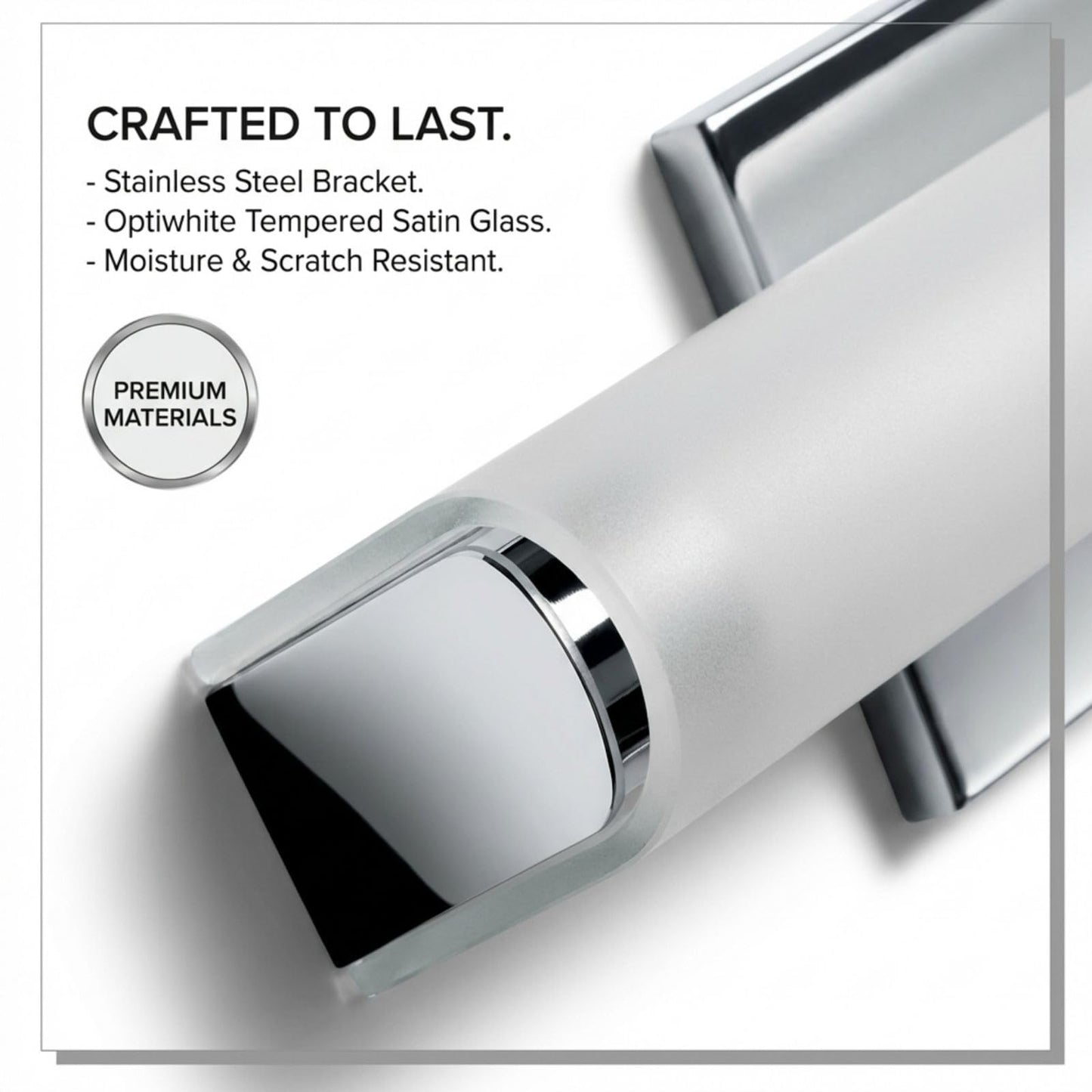 Mendizabal LED wall Lights for Bathroom, Vanity, Bedroom, Living Room, Kitchen – White Indoor wall Light fixtures Over Mirror, Stylish Bath Lights, Indoor wall Lighting, Energy-efficient LED Light