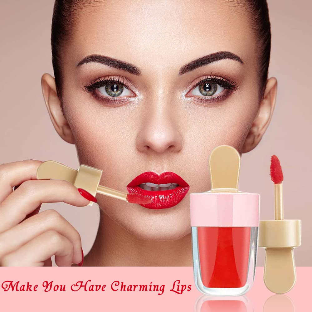 ANZKA 15 Pack Lip Gloss Tubes with Packaging Boxes,Pink Ice-cream Shaped Lipgloss Tube with Wand,Cute Empty Lip Gloss Containers Wholesale for Business,8ml/0.27Oz,Tube+Boxes