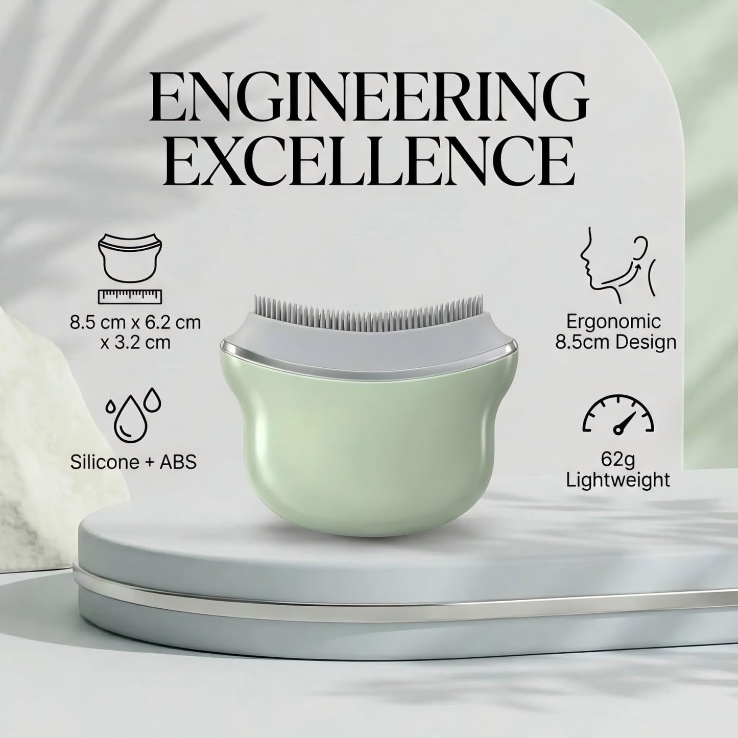 Multi Silicone Facial Cleansing Brush,Lymphatic Face Brush-Anti Puffiness,Lymphatic Drainage,Detox,Lift,Sculpting Jawline，Improves Skin Glow,Absorption,Cleansing、Scrubber and Face Massaging