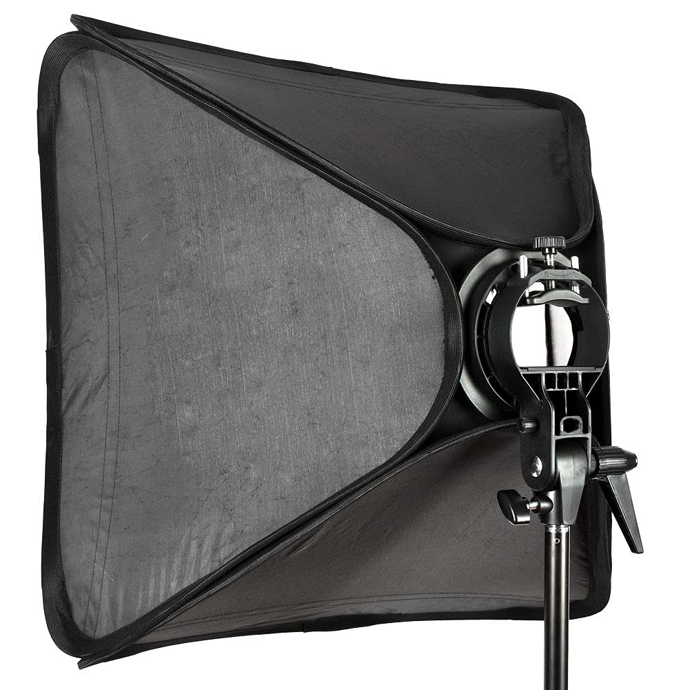 Godox 15.8" x 15.8" Softbox with S-Type Bowens Mount Bracket Flash Holder Kit for Camera Flash Speedlight Studio Photography Lighting (40cm x 40cm)