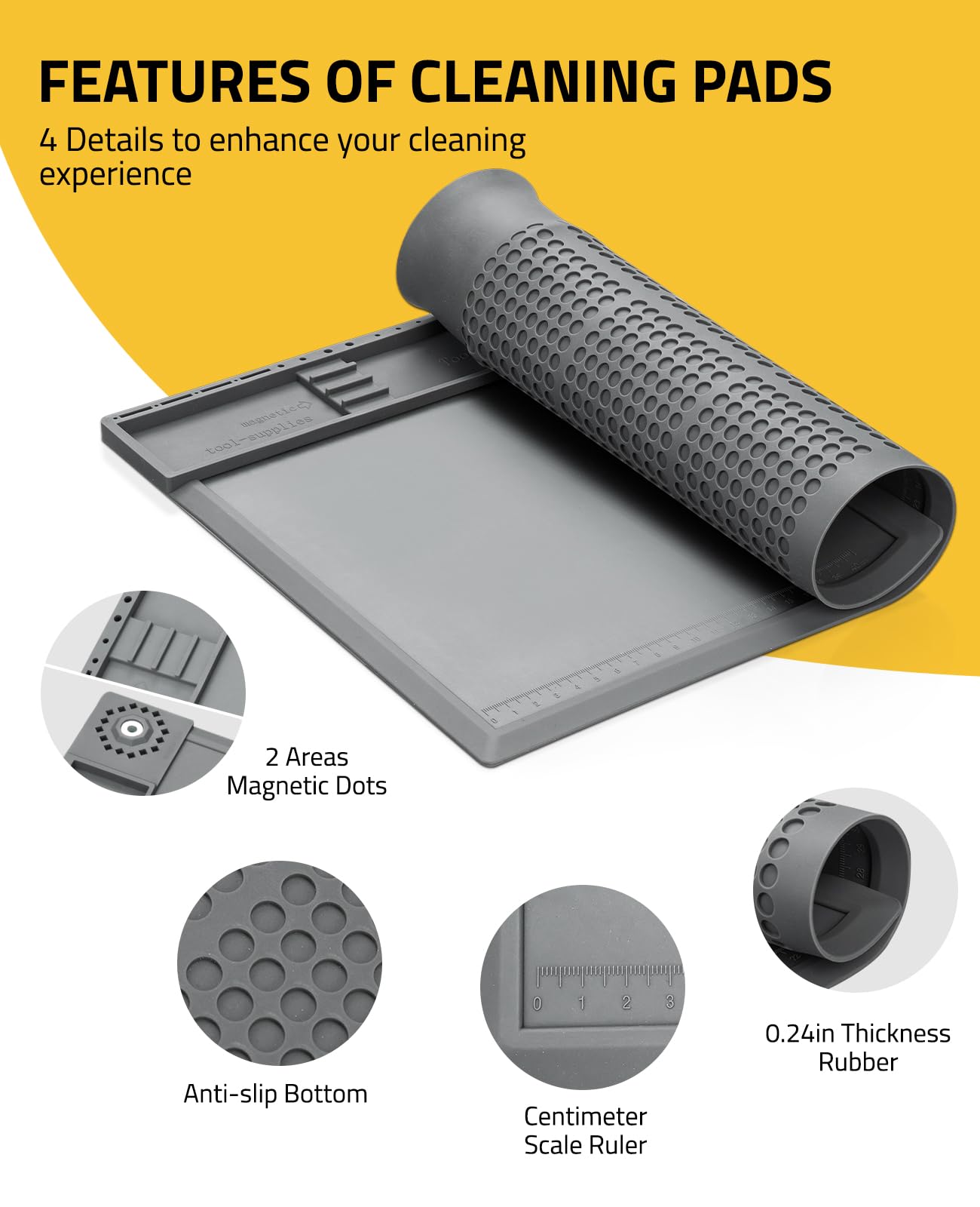CVLIFE Gun Cleaning Kit for 9mm .223/5.56mm .38 .357 12GA, Gun Cleaning Mat with Brushes, Picks, Swabs, Patches, Oil Bottle, Gun Cleaning Supplies for Multiple Calibers