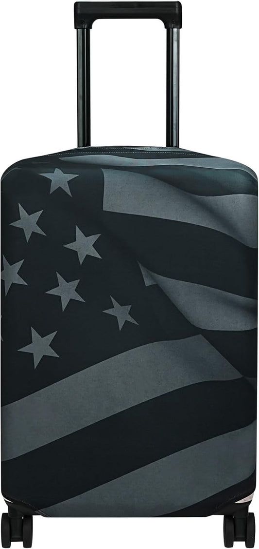 Explore Land Travel Luggage Cover Suitcase Protector Fits 31-32 Inch Case (Flag, XL)