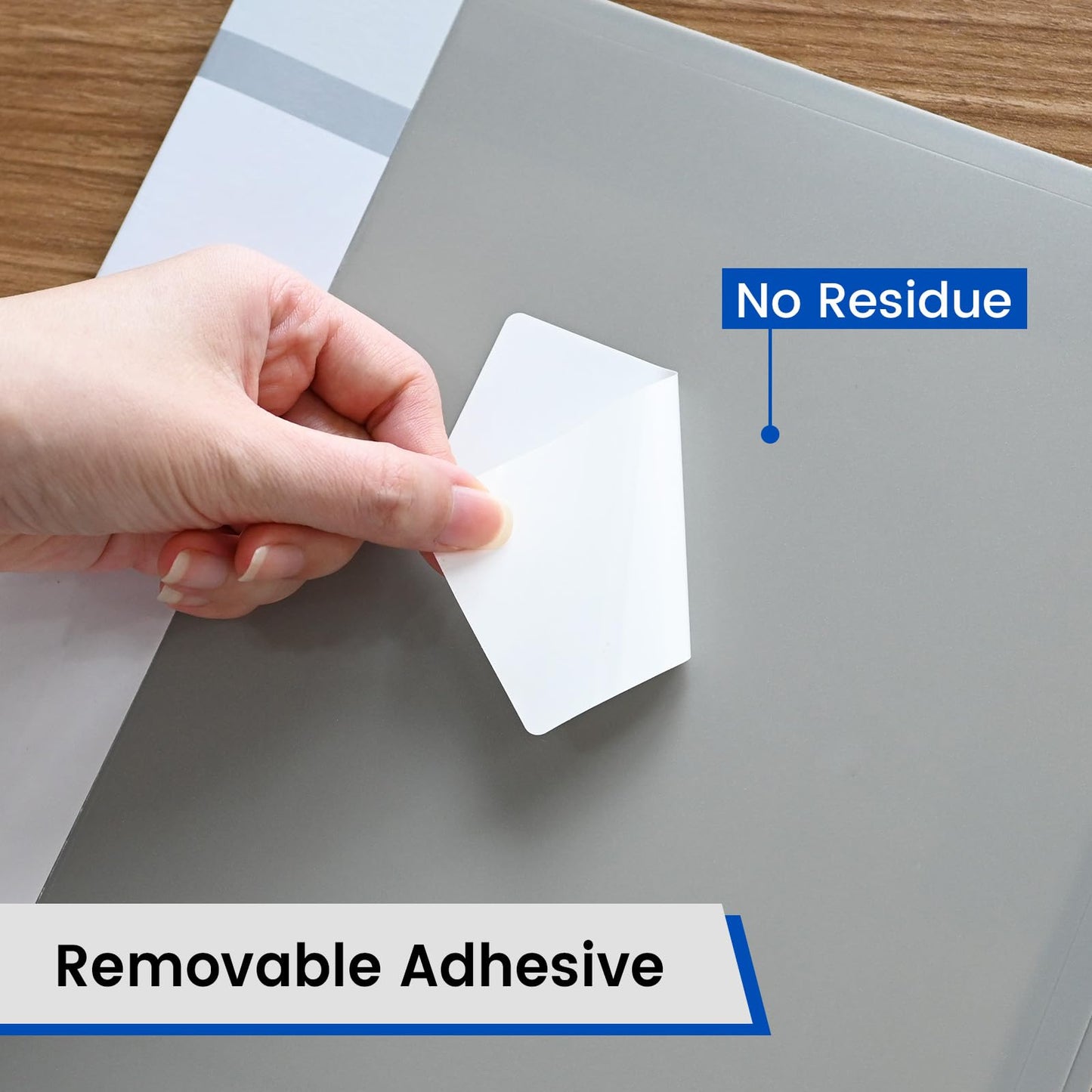 L LIKED 4" x 2" Thermal Labels, Blank Removable Labels with No Residue, Water and Oil Resistant, Use for Both Home and Office (1 Roll, 750 Labels)