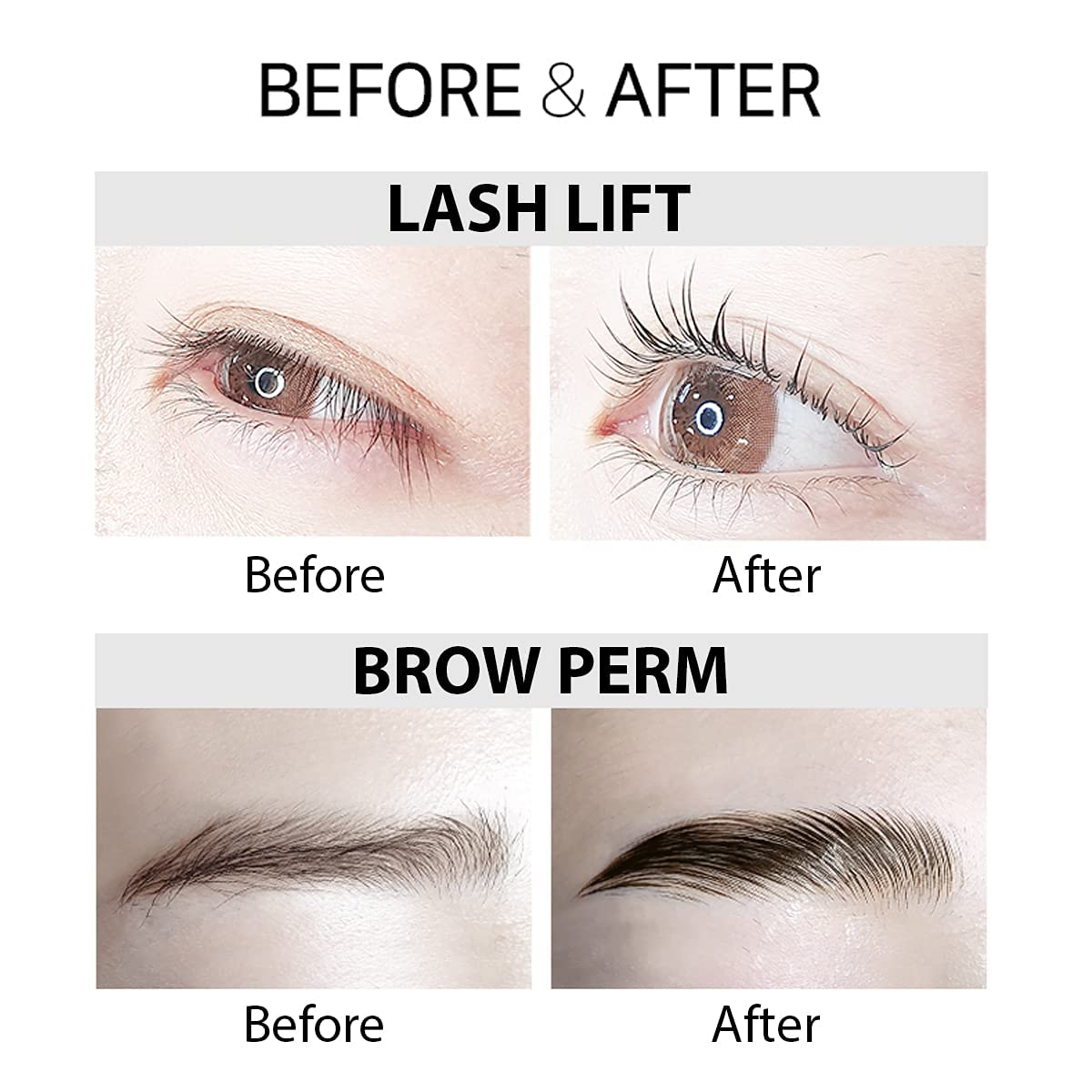 Amber Lash Curlerful, Brow Lamination Tube Set, For Professional Brow Perm, Step 1 & Step 2, 20 ml / 0.67 floz each