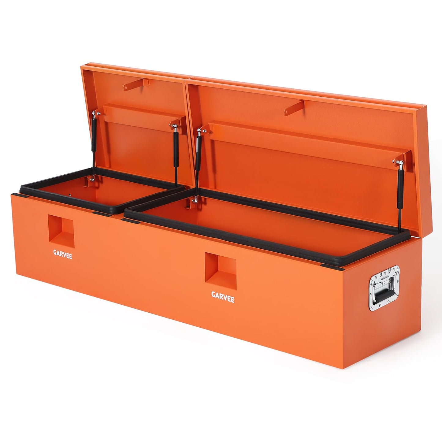 GarveeTech 48 Inch Truck Bed Tool Box, Heavy Duty Steel Truck Tool Box w/t-Handle Latch for Pickup Truck, Utility Tractor, RV, Waterproof Tool Chest for Storage & Organization, 48 × 16× 14 inch