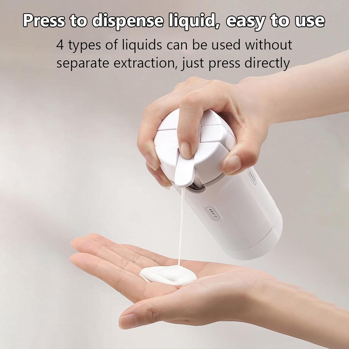 folalife 4 in 1 Travel Dispenser Set with 4 Pack 30ML Leak Proof Bottles for Toiletries, Portable Containers for Shampoo Lotion Conditioner Cream (Green)