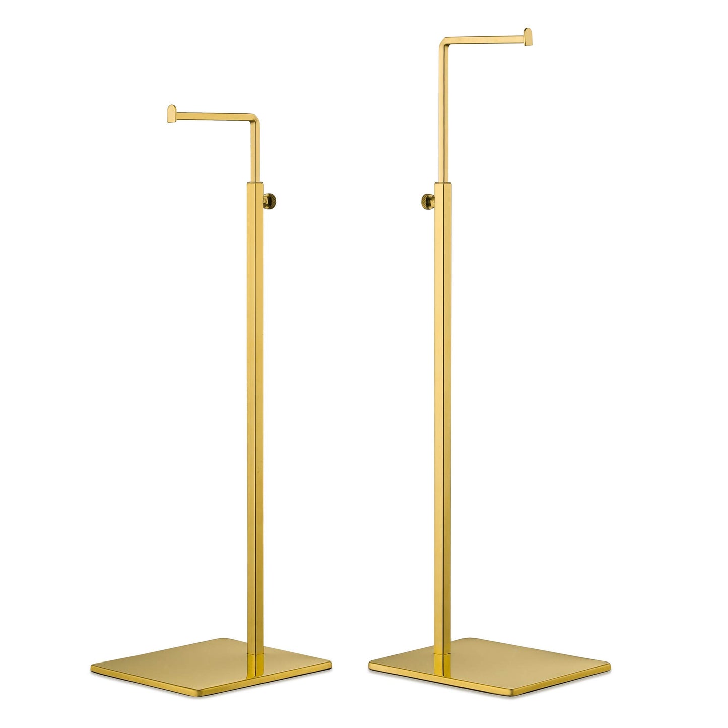 Elitnus Purse Display Stand Holder - Gold Adjustable Handbag Hanger Rack for Purses, Bags, Wreath - Tabletop, Desk, Closet Organizer - Retail Vendor Use