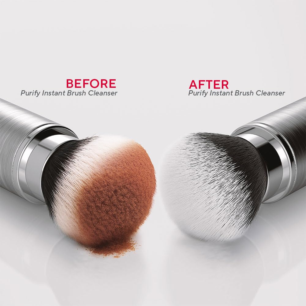 Mirabella Purify Instant Brush Cleaner, Quick-Drying Professional Makeup Brush Cleaner Spray Removes Build Up & Oil for Synthetic & Natural Bristle Brushes