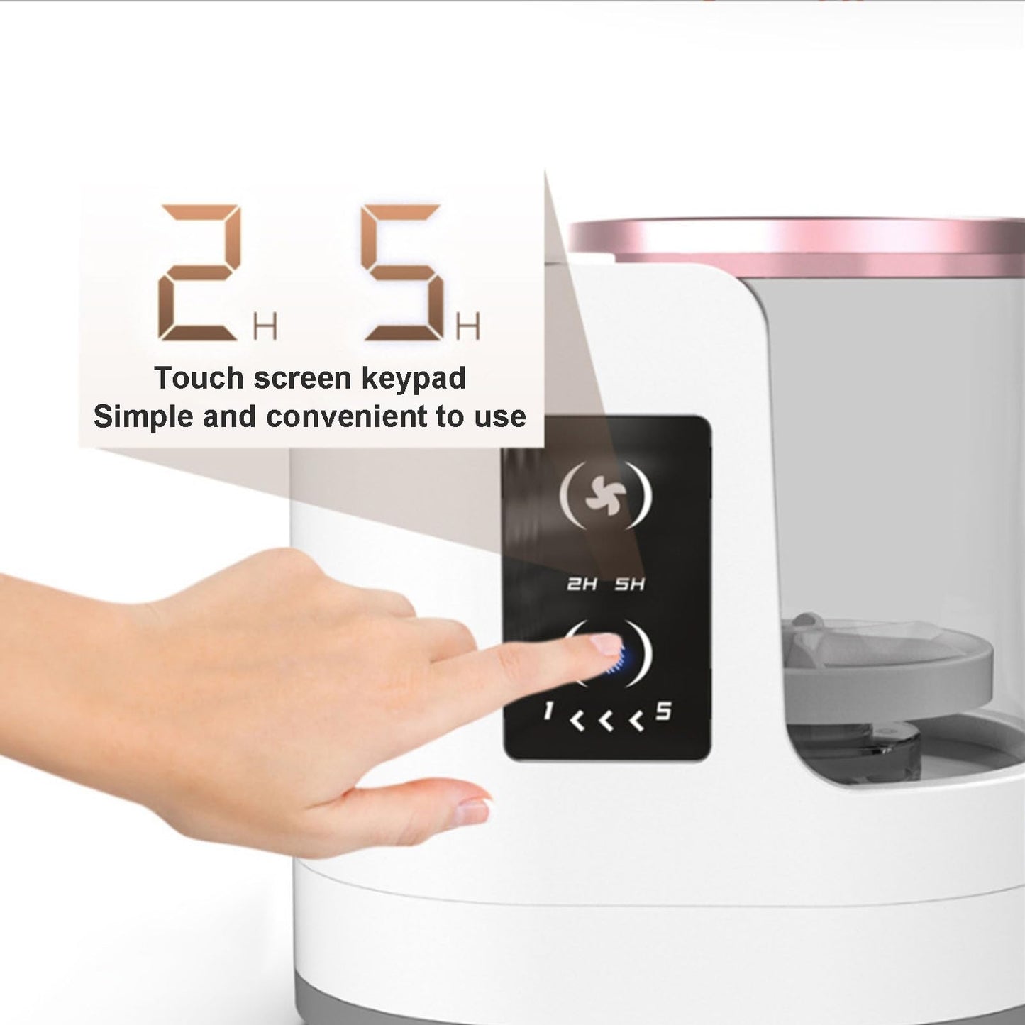LUCKDANO 3 in 1 Electric Makeup Brush Cleaner, Automatic Makeup Brush Washer with High Speed Rotating Water Flow and Drying Stand, for Home Cosmetic Brush Cleaning