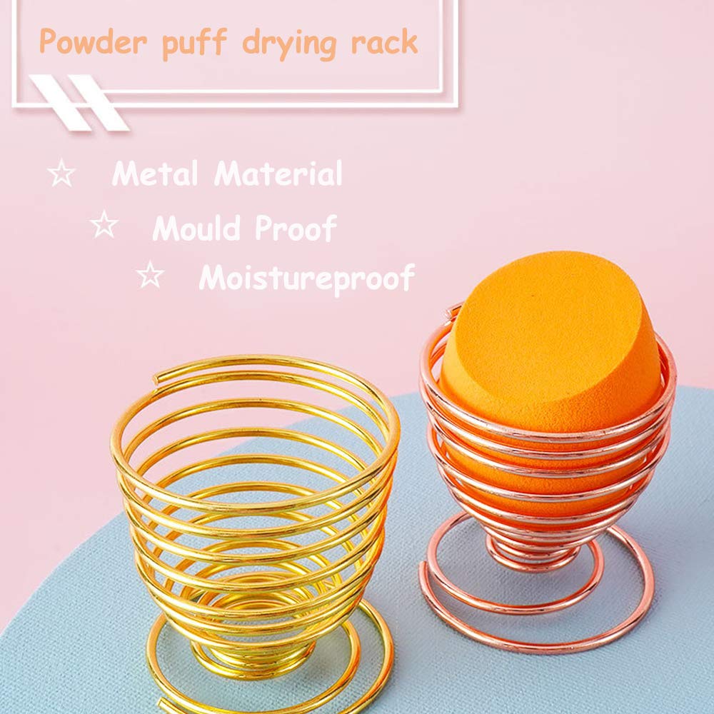 Abgream 45pcs Makeup Sponge Blender Set - 39 Pcs Latex-Free Vegan Sponges with 6 Pcs Makeup Blender Holder, Beauty Cosmetic Foundation Blending Powder Puff for Liquid Powers BB Cream (Style 2)