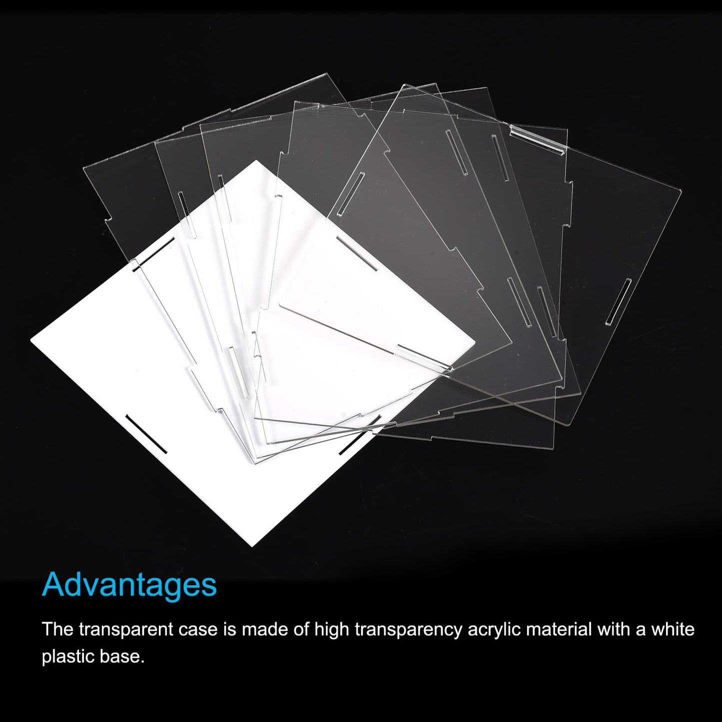 MECCANIXITY Acrylic Display Case Box Clear Dustproof Protection Showcase 6.3x6.3x14.1 Inch for Collectibles Display