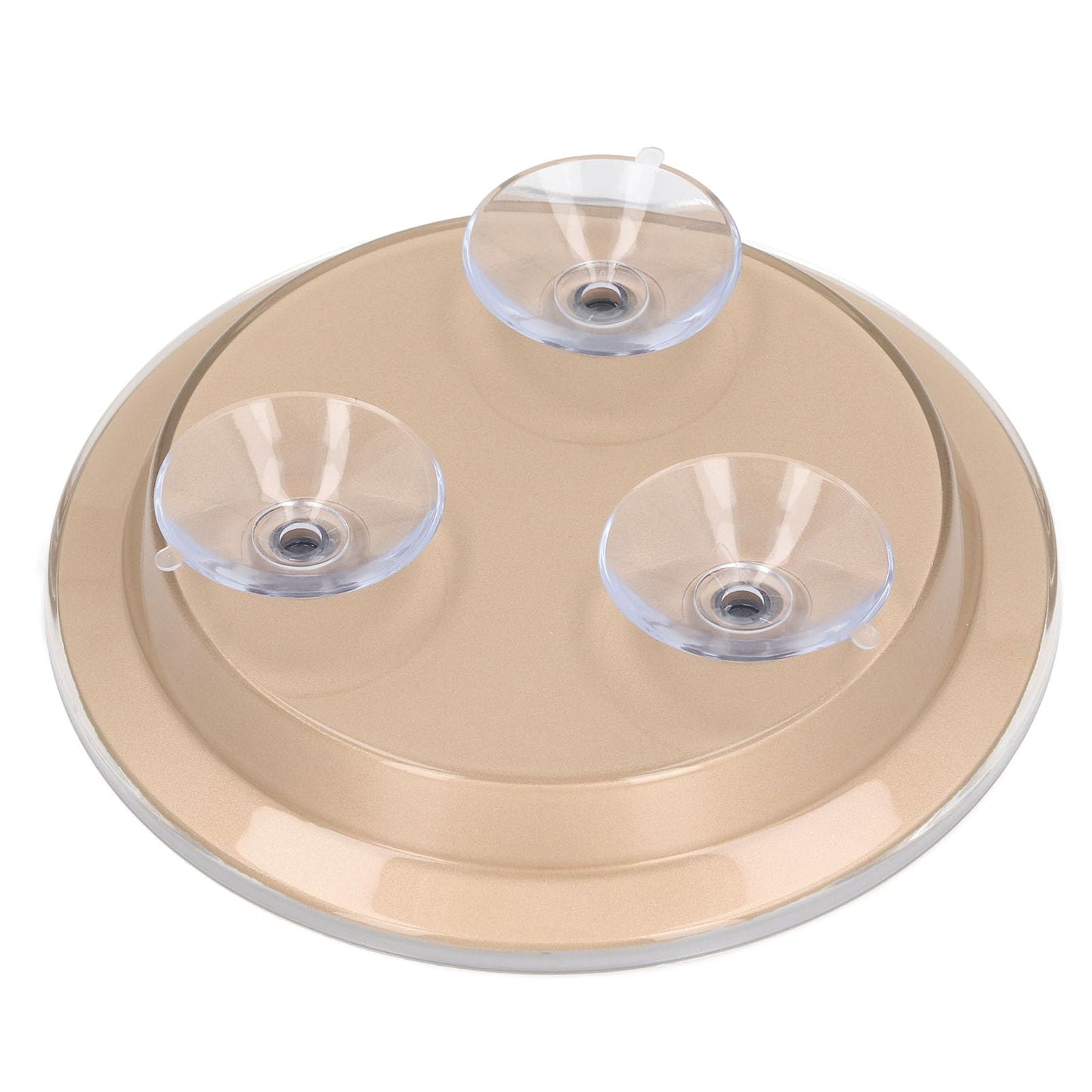 LICAEVEY 30X Magnifying Mirror with Suction Cups, Magnifying Makeup Round Mirror for Travel, 6 Inch (Gold)