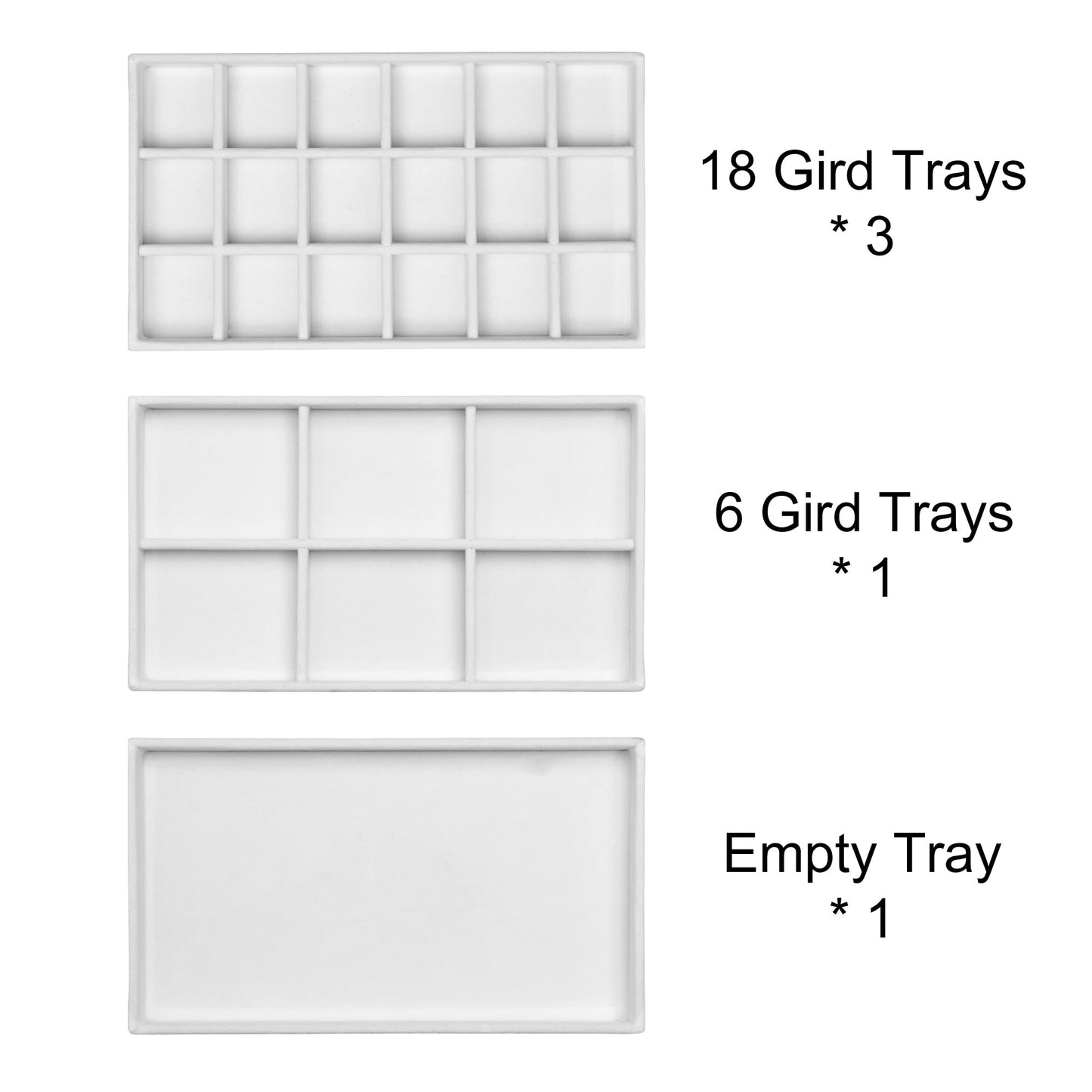 Frebeauty Acrylic Jewelry Organizer Earring Organizer Box with 5 Drawers Earring Holder Organizer with Velvet Trays Clear Jewelry Box for Women Earring Display for Rings Studs(White)