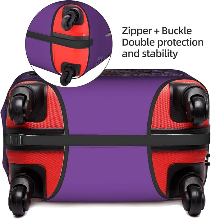 Travel Suitcase Protector African American Girl Elastic Protective Washable Luggage Cover With Concealed Zipper Suitable For 18-32 Inch(L (for 25-28 inch luggage))