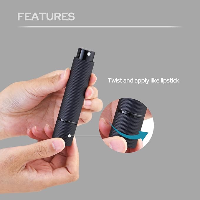 Travel Perfume Bottle Refillable - Cologne Spray Atomizer Mini - Small Travel Size Sprayer Empty for Refill Sample Container - Portable Fragrance Decant Dispenser for Men Women 3PCS 8ml Blue