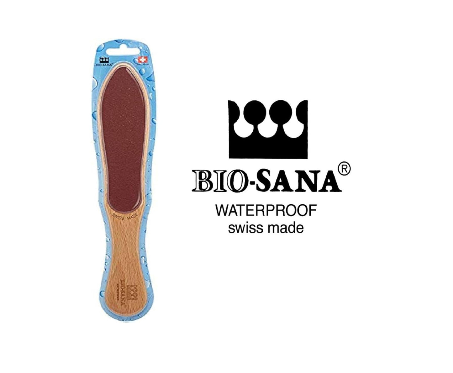 BioSana Pedicure File, Foot File, Swiss Made, Rough & Fine Sides, Waterproof