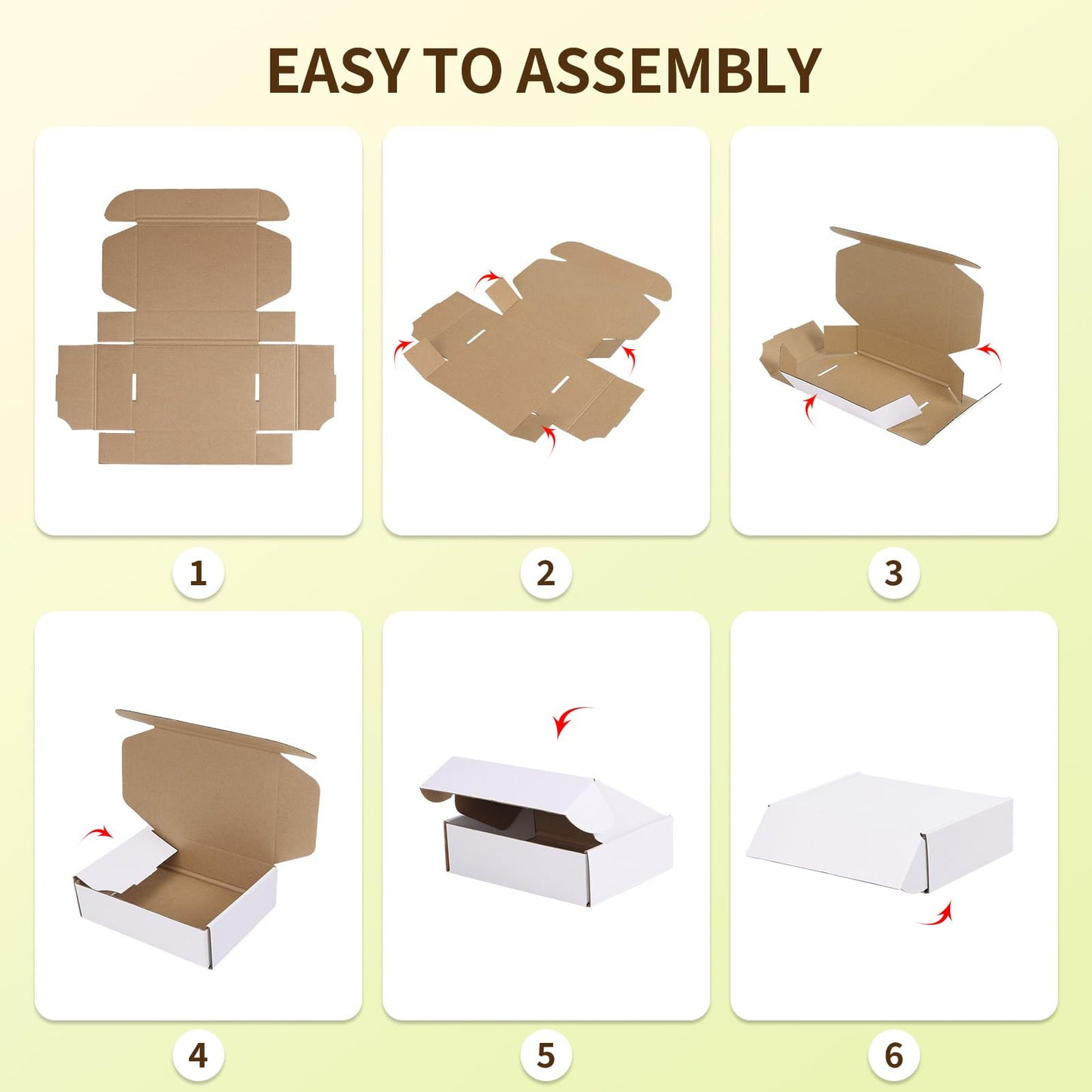 WIFTREY 7X5X2 Shipping Boxes Set of 30, 7X5X2 White Corrugated Cardboard Box for Packaging Small Business, Gift Packing, Mailing, Moving