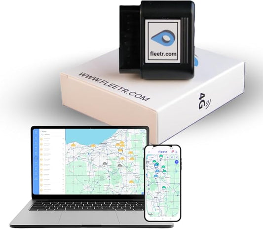 Car GPS Tracker with 4-Second Updates – OBD Plug-in Device for Cars, Trucks & Fleets – Real-Time Location, Driver Safety & Engine Alerts – Fleetr GPS (Service from $7.98/Month, No Contract)