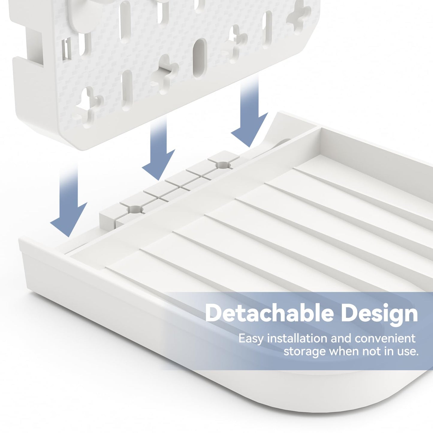Baby Bottle Drying Rack Baby Bottle Holder Space Saving Bottle Dryer Rack Station Countertop Storage Organizer 12 Travel Bottle Drying Rack Vertical Breast Pump Part Plastic Bag Cup Dryer Tower White