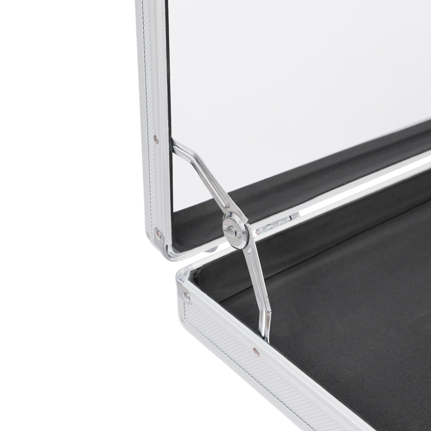 QTYORD Card Display Case, Aluminum 34" L x 22" W Glass Display Case for Cards, XL Large Table Top Display Case with Lock, Portable Trade Show for Jewelry MTG Cards Collectible Cards
