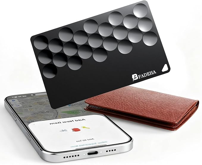 Smart Tracker [Apple MFi Certified] with Apple Find My, Bluetooth Wallet Finder, 5-10 Years Staying Power, Smart Tag GPS Item Locator Tracking Device, for Keys, Wallet, Luggage, Pet, Bag