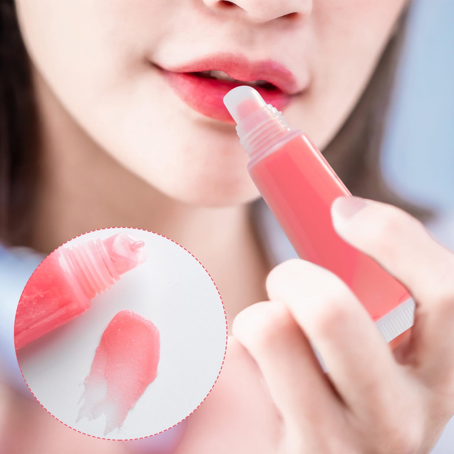 Fiwochic 300 Pcs Lip Gloss Tubes Empty Bulk 8ml - Clear Squeeze Lip Balm Containers for DIY, Travel Toiletries, Ointment Storage, Personal Care Filling, Business Sampling, Private Label or Resale Use