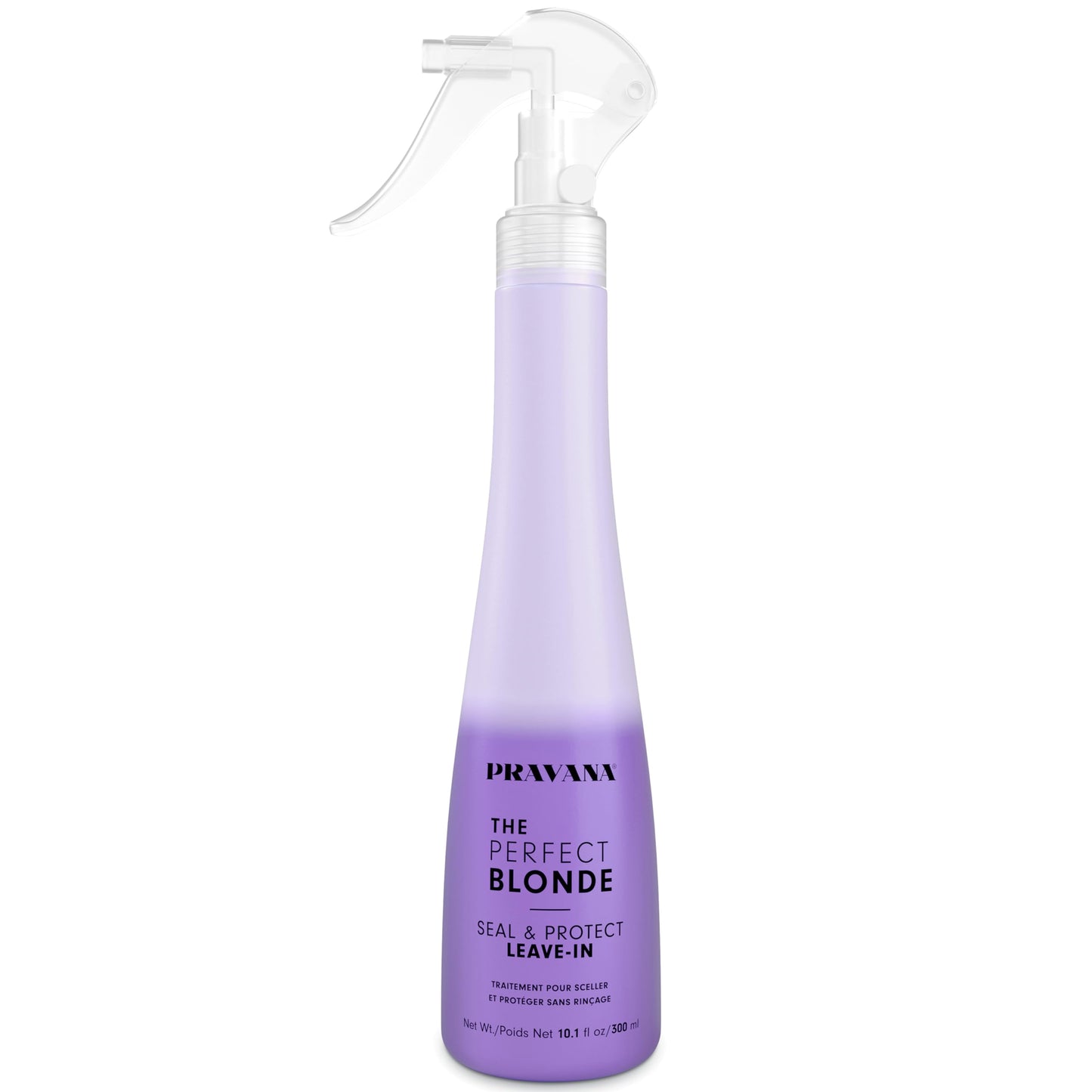 Pravana The Perfect Blonde Seal & Protect Leave-In Conditioner | Neutralizes Brassy, Yellow Tones | For Color-Treated Hair | Detangles, Protects, Moisturizes Strands | 10.1 Fl Oz