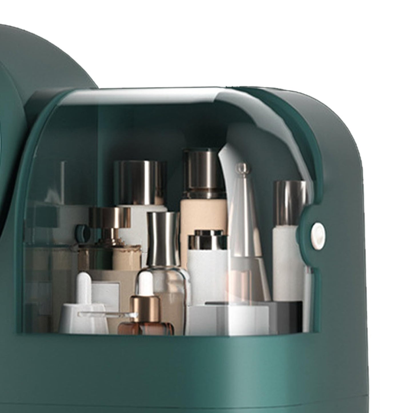 ZephyVita Makeup Box with LED Mirror Large Capacity Drawers(Green)