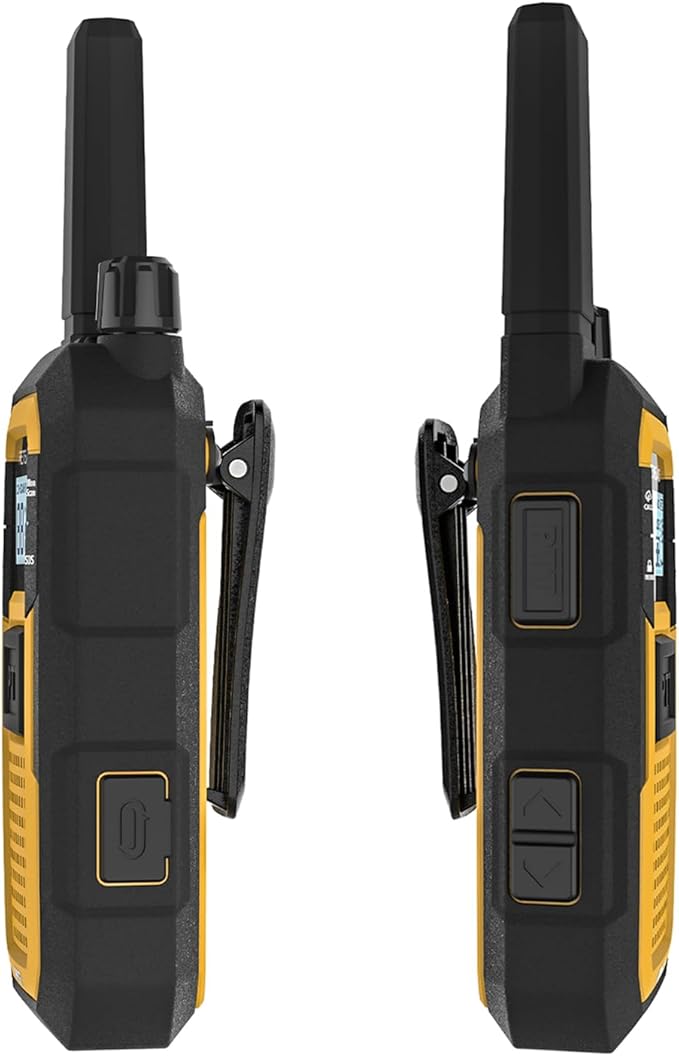Retevis RB48 Walkie Talkies for Adults, Heavy Duty 2 Way Radios Long Range with Six-Way Charger, IP67 Waterproof, Shock Resistant, Dual PTT, for Jobsite Construction(6 Pack)